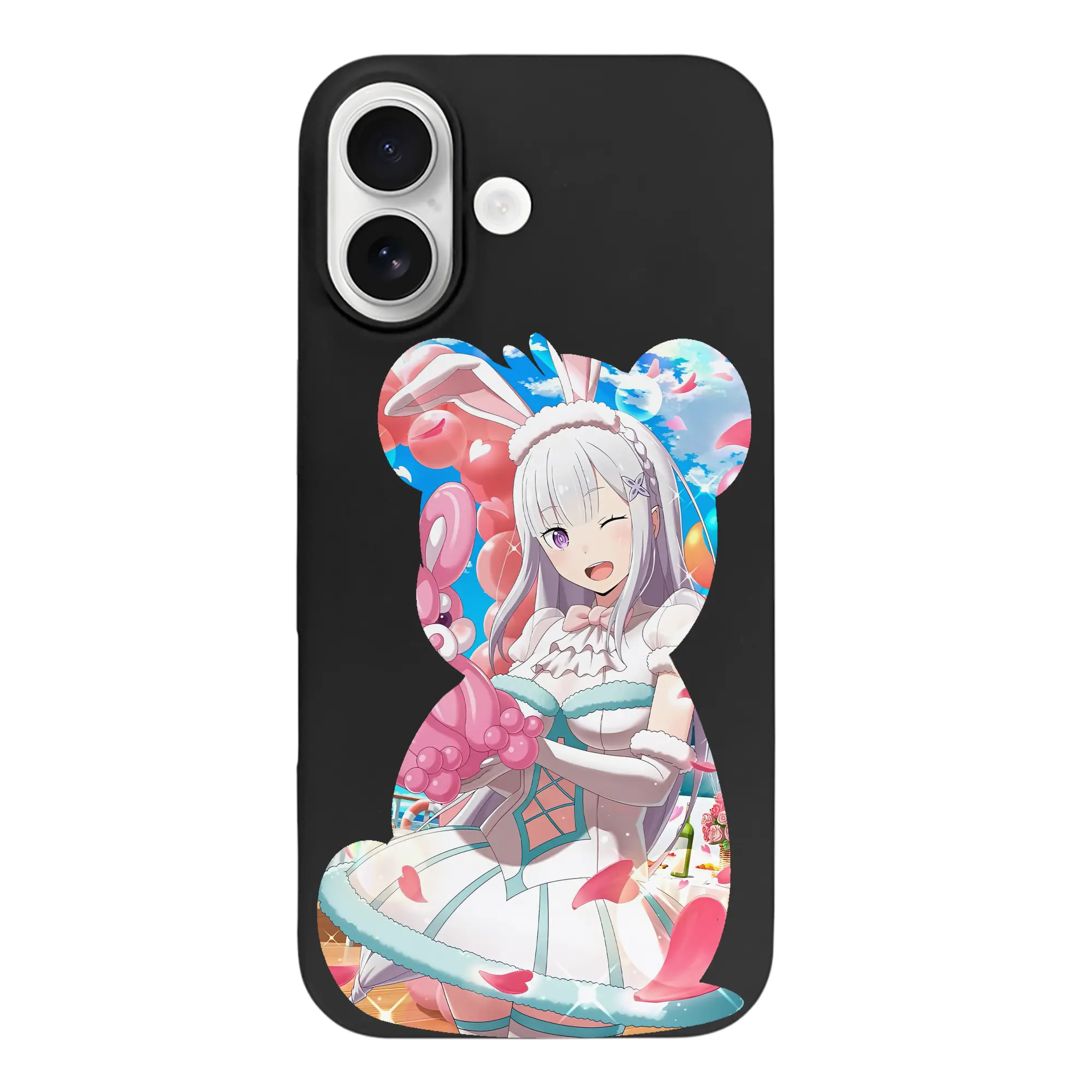 リゼロ グッズ エミリア - iPhone 17 シリーズ シリコンケース 薄型 耐衝撃 指紋防止 ソフトタッチカバー 精密フィット 傷防止 保護ケース iPhone 17/17 Air/17 Pro/17 Pro Max 対応